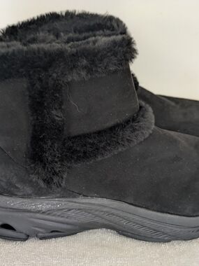 Women’s Black Faux Fur Ankle Booties
